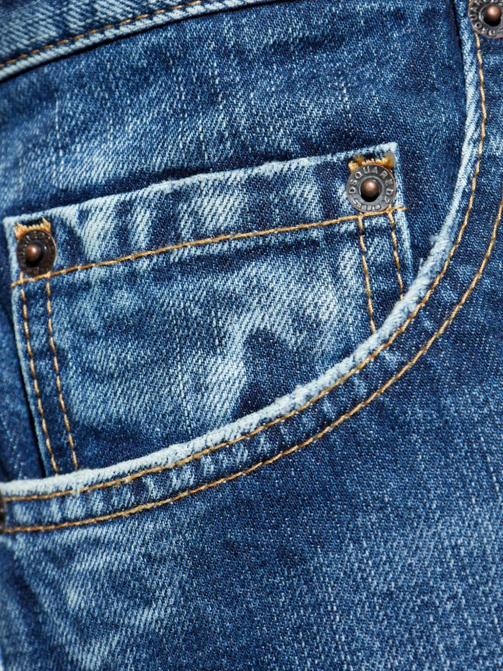 DSQUARED2 distressed denim jeans Blauw