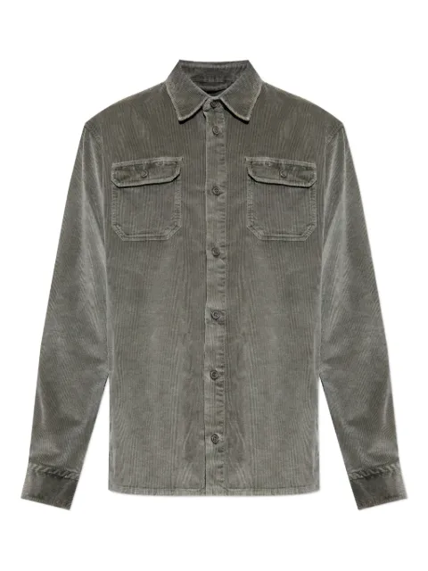 Paul & Shark camisa de pana con doble bolsillo