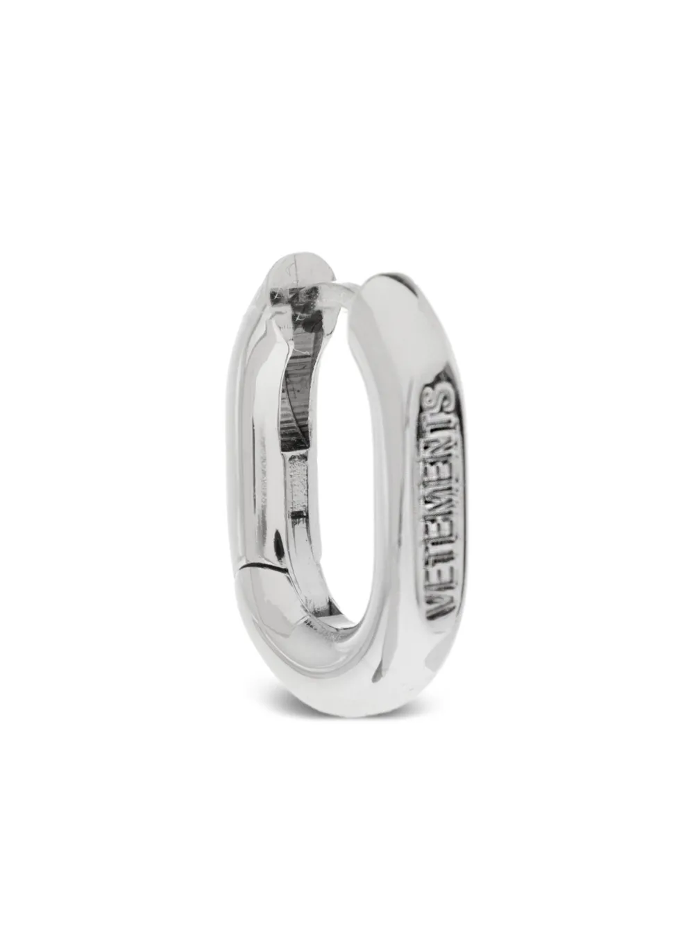 VETEMENTS logo-engraved earring | Silver | Image 1
