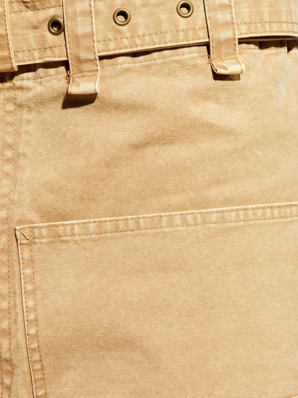 MARANT Tobias broek met zak met ceintuur Beige
