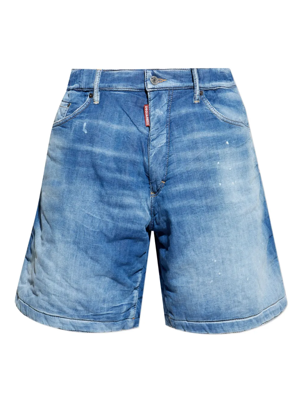 DSQUARED2 paint-splatter denim shorts | Blue | Image 1