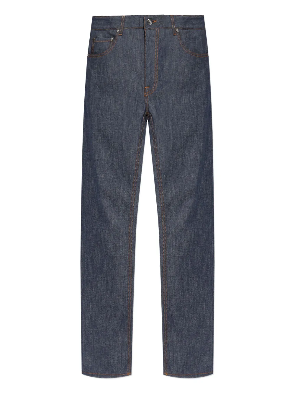 Etro Belt Loop Denim Trousers In Blue