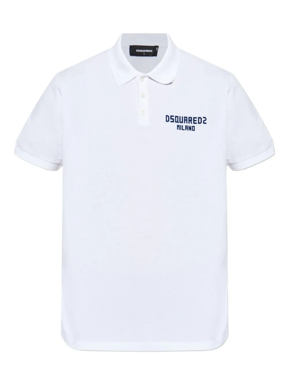 DSQUARED2 logo-print polo shirt | White | Image 1
