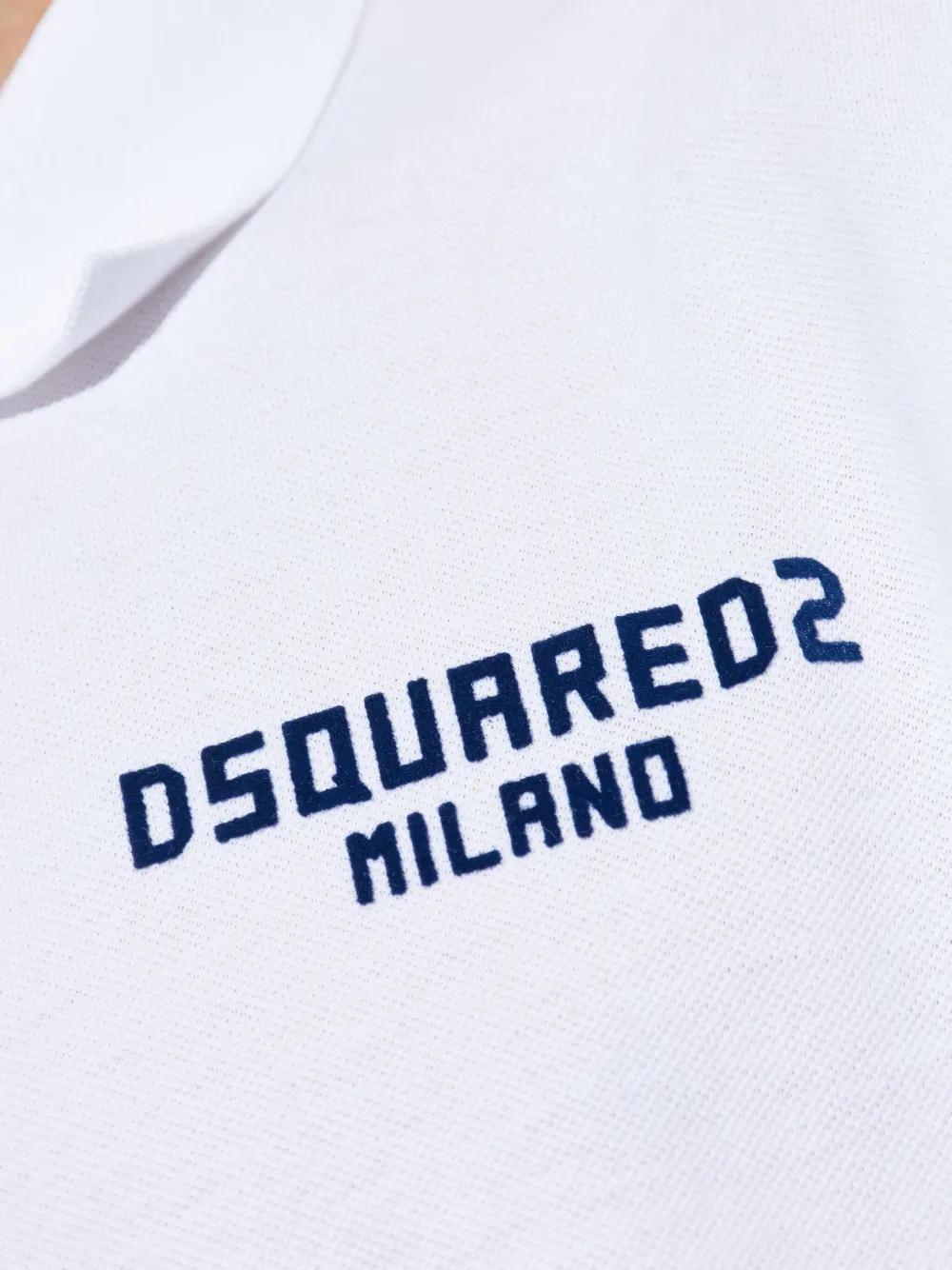 DSQUARED2 Poloshirt met logoprint Wit
