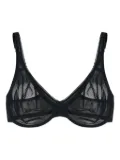 Hanro sheer-panel bra - Black