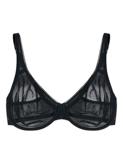 Hanro sheer-panel bra