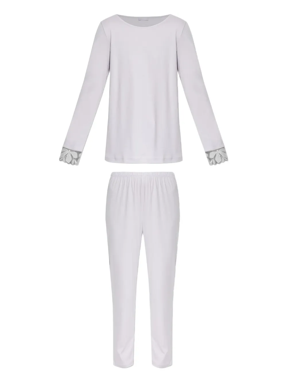 Hanro lace-trimmed pajama set | White | Image 1