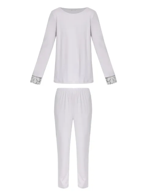 Hanro lace-trimmed pajama set