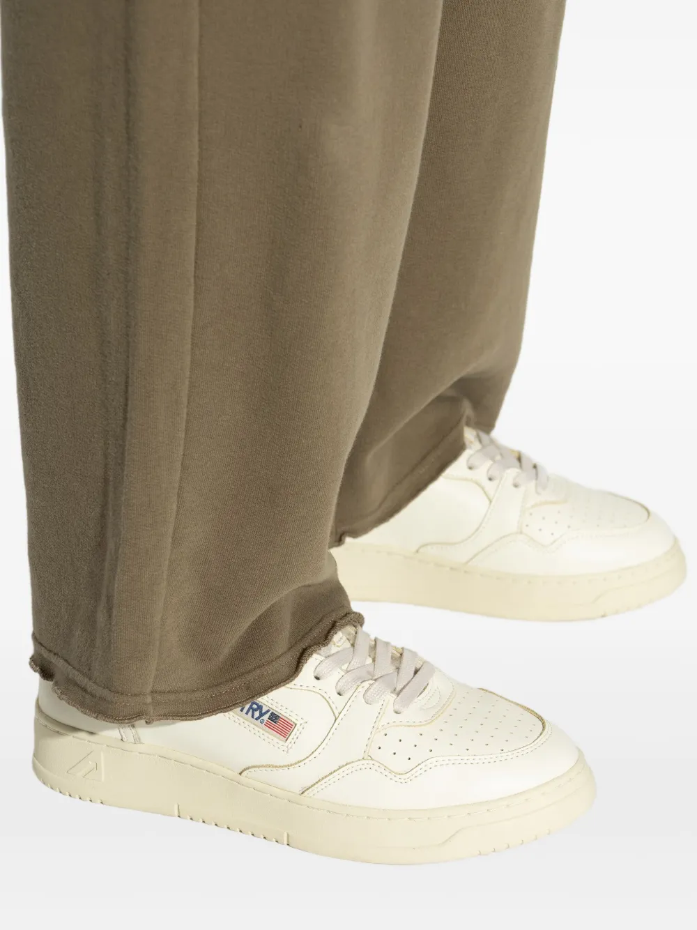 Autry Med-Way leren sneakers Wit
