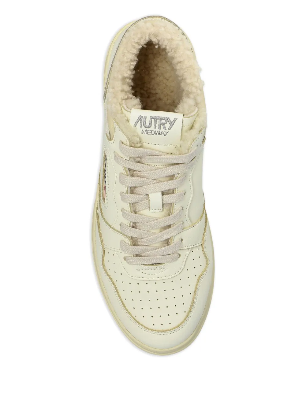 Autry Med-Way leren sneakers Wit