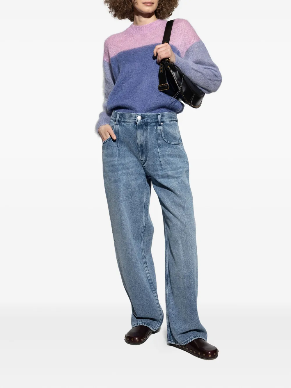 Isabel Marant Étoile Crew Neck Sweater In Blue