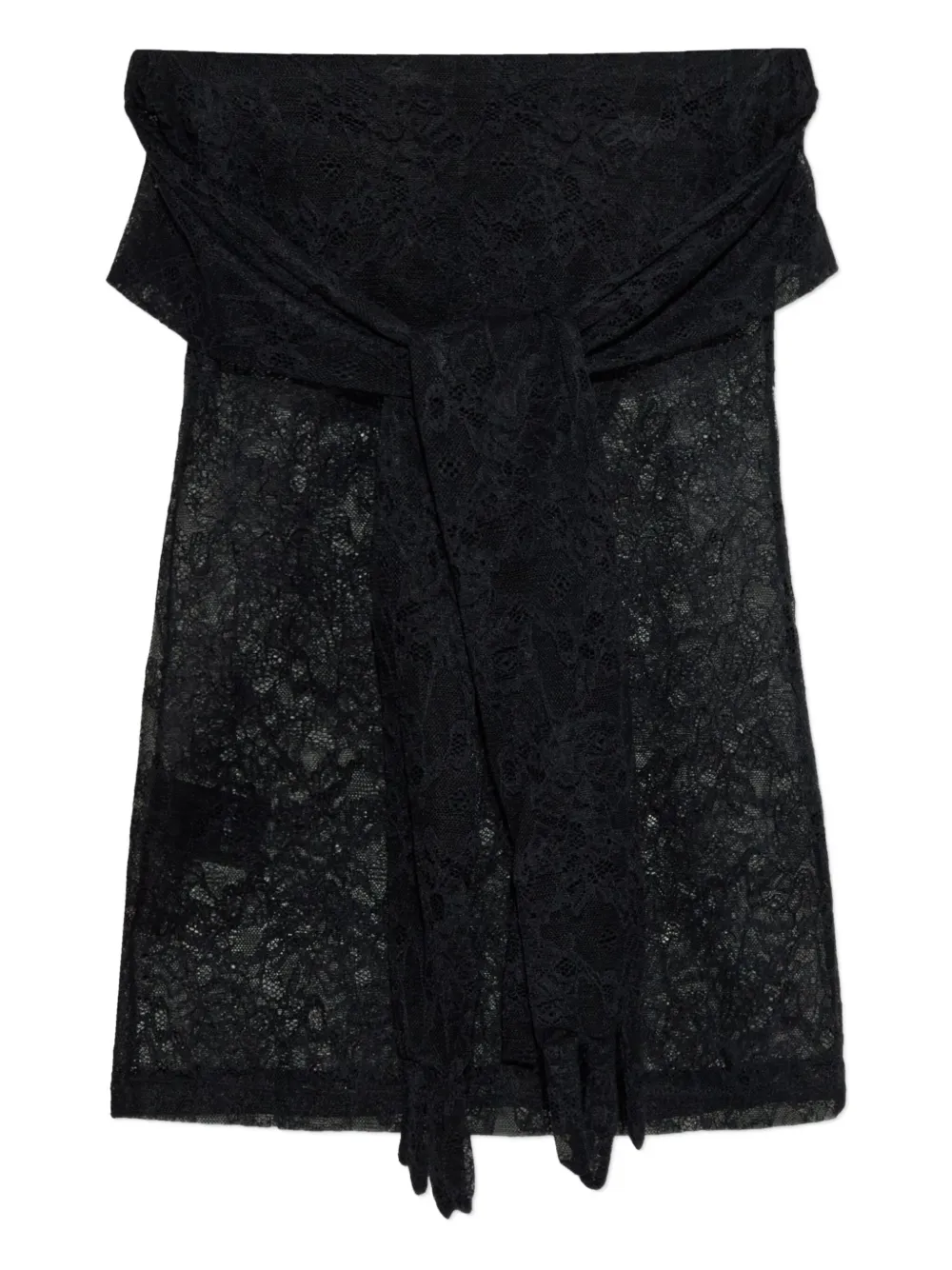 VETEMENTS lace-bow top | Black | Image 1