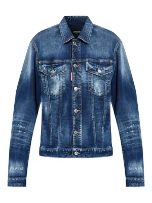 Marc Jacobs ダメージ デニムジャケット | ブルー | FARFETCH JP