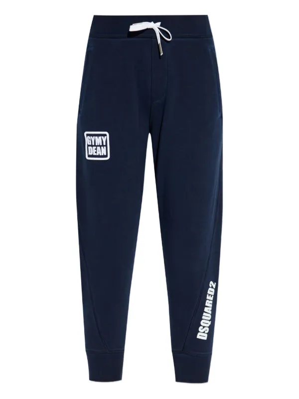 DSQUARED2 ロゴパッチ トラックパンツ | ブルー | FARFETCH JP