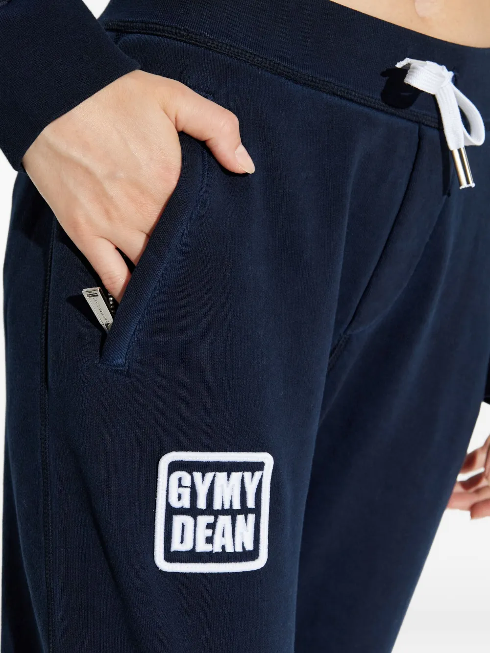 DSQUARED2 Trainingsbroek met logopatch en nummer-detail Blauw