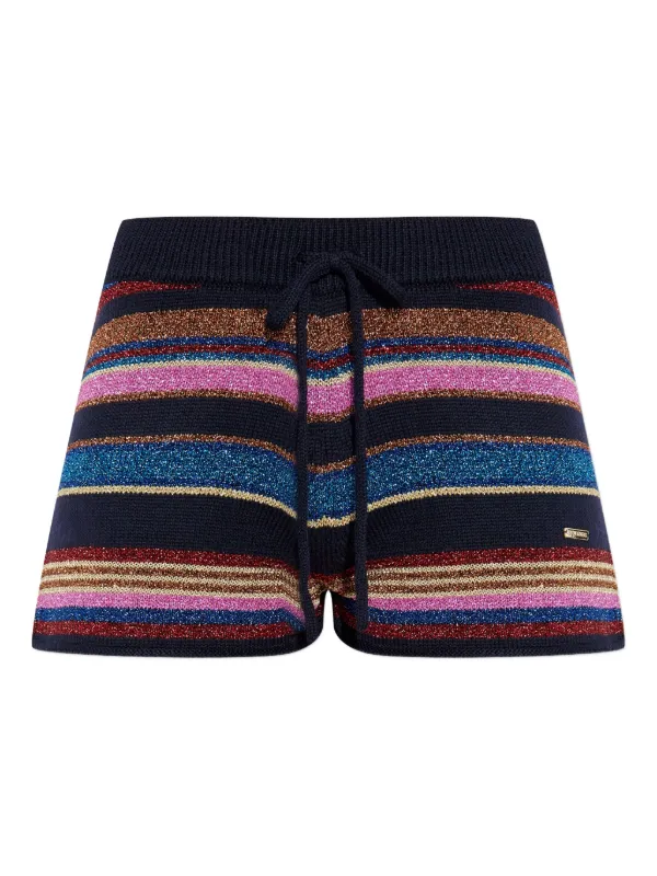 DSQUARED2 ストライプ グリッターショートパンツ | ブラック | FARFETCH JP