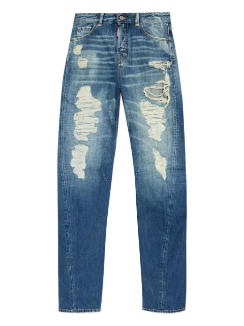 DSQUARED2 distressed wide-leg jeans
