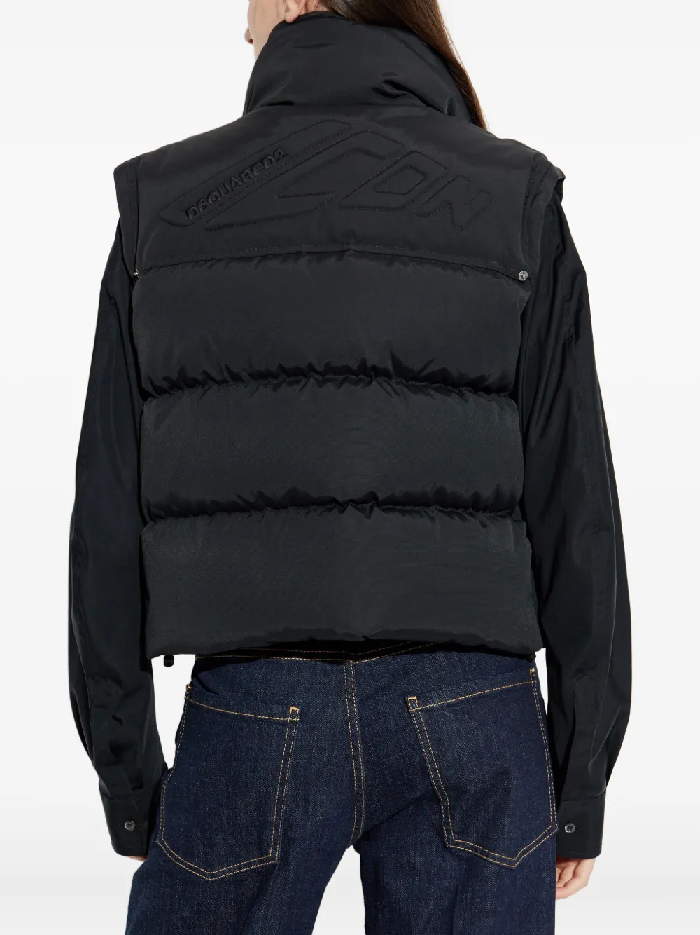 DSQUARED2 Gewatteerde bodywarmer Zwart