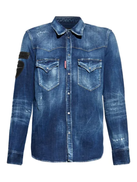 DSQUARED2 camisa con bolsillo de parche en colaboración con Ducati