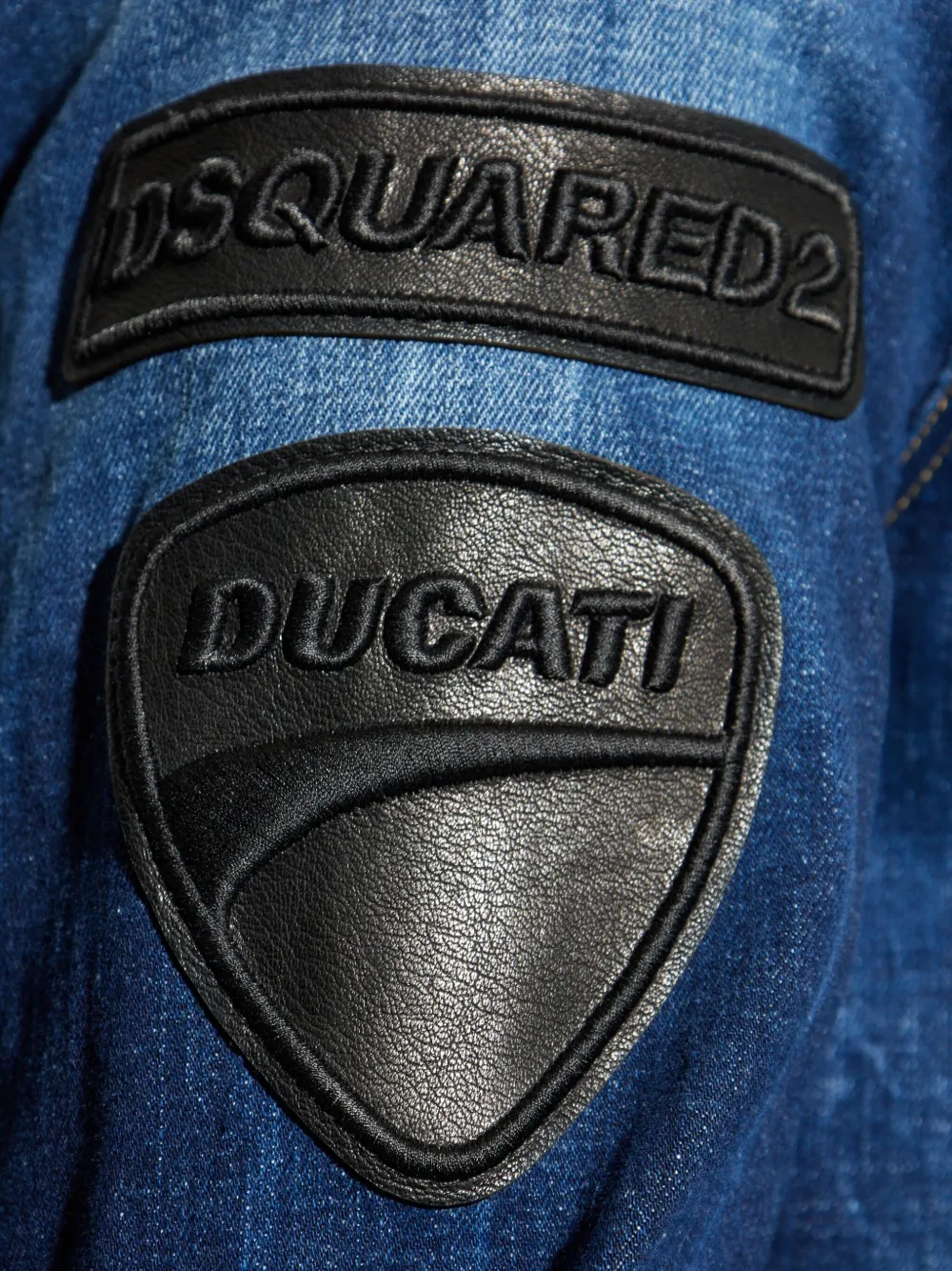DSQUARED2 x Ducati overhemd met opgestikte zak Blauw