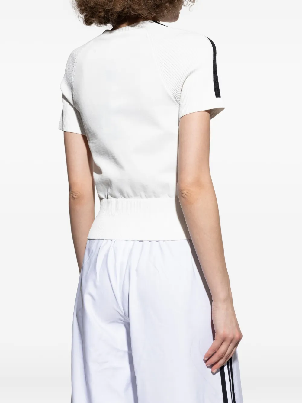 Adidas Originals Logo-patch T-shirt In White