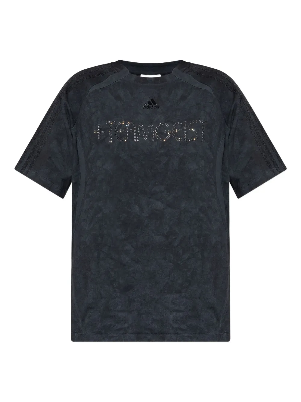 Adidas Originals Rhinestone-embellishment Cotton T-shirt In Black