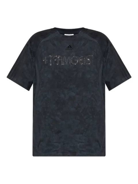 adidas rhinestone-embellishment cotton T-shirt