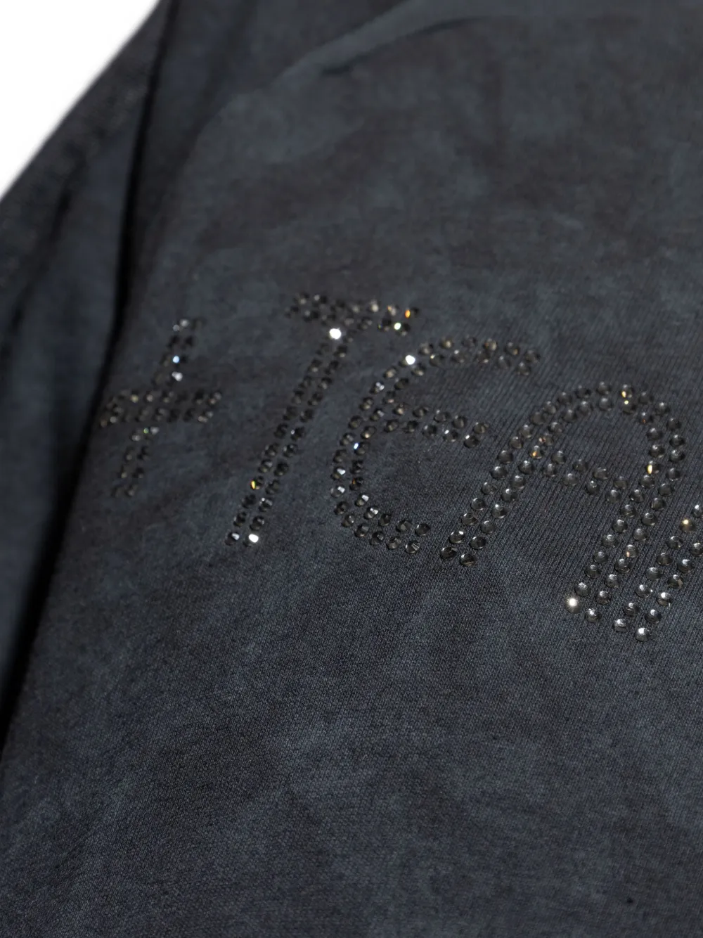 Adidas Originals Rhinestone-embellishment Cotton T-shirt In Black