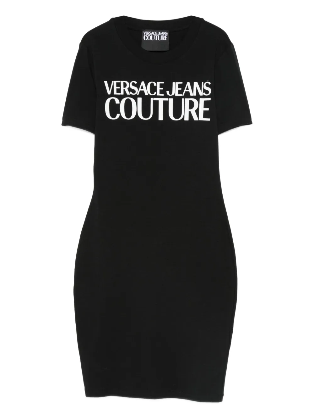 Versace Jeans Couture logo-print dress | Black | Image 1