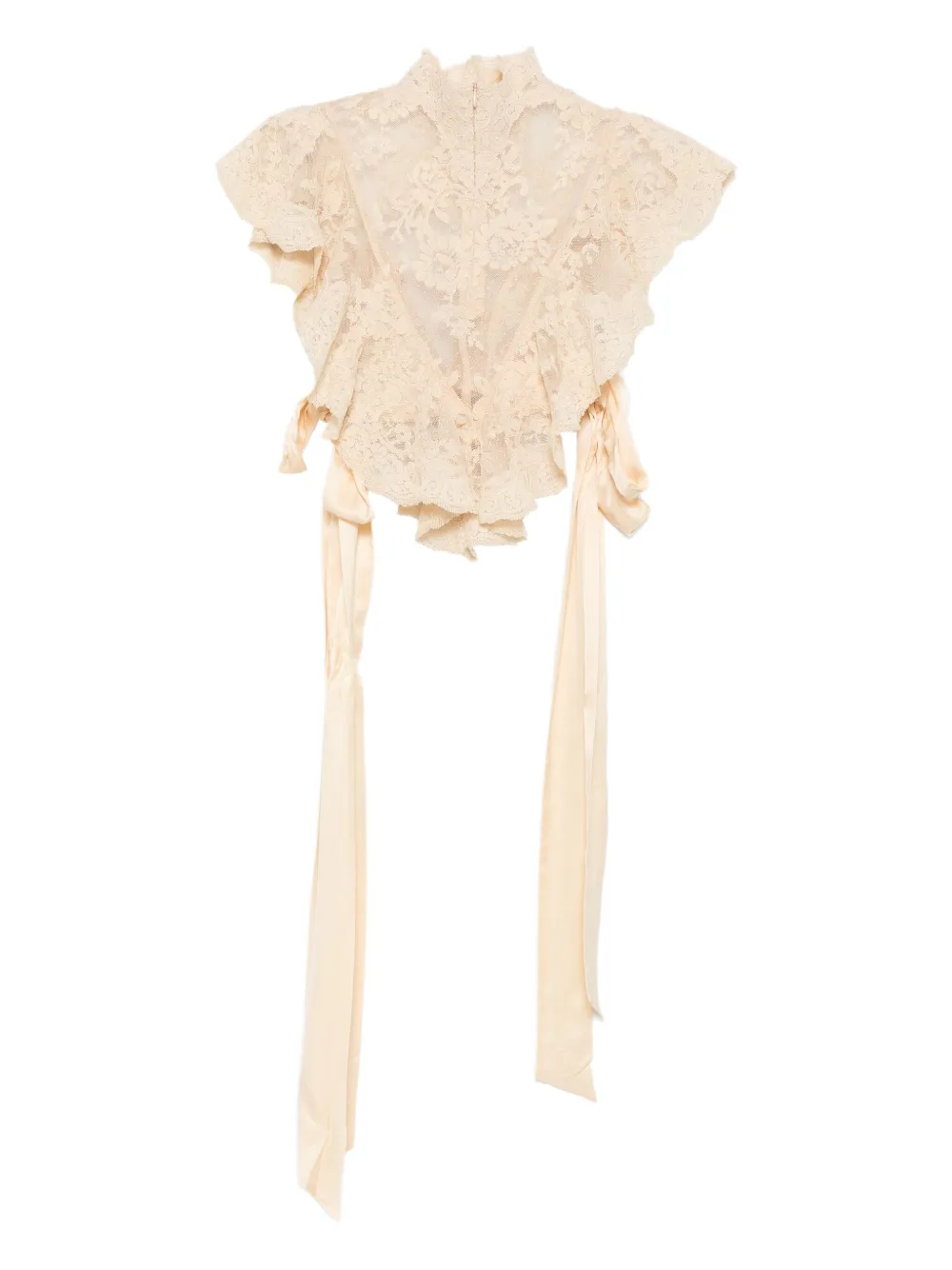 ZIMMERMANN Hypnotic lace ruffled top | Neutrals | Image 1