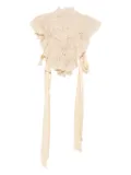 ZIMMERMANN Hypnotic lace ruffled top - Neutrals