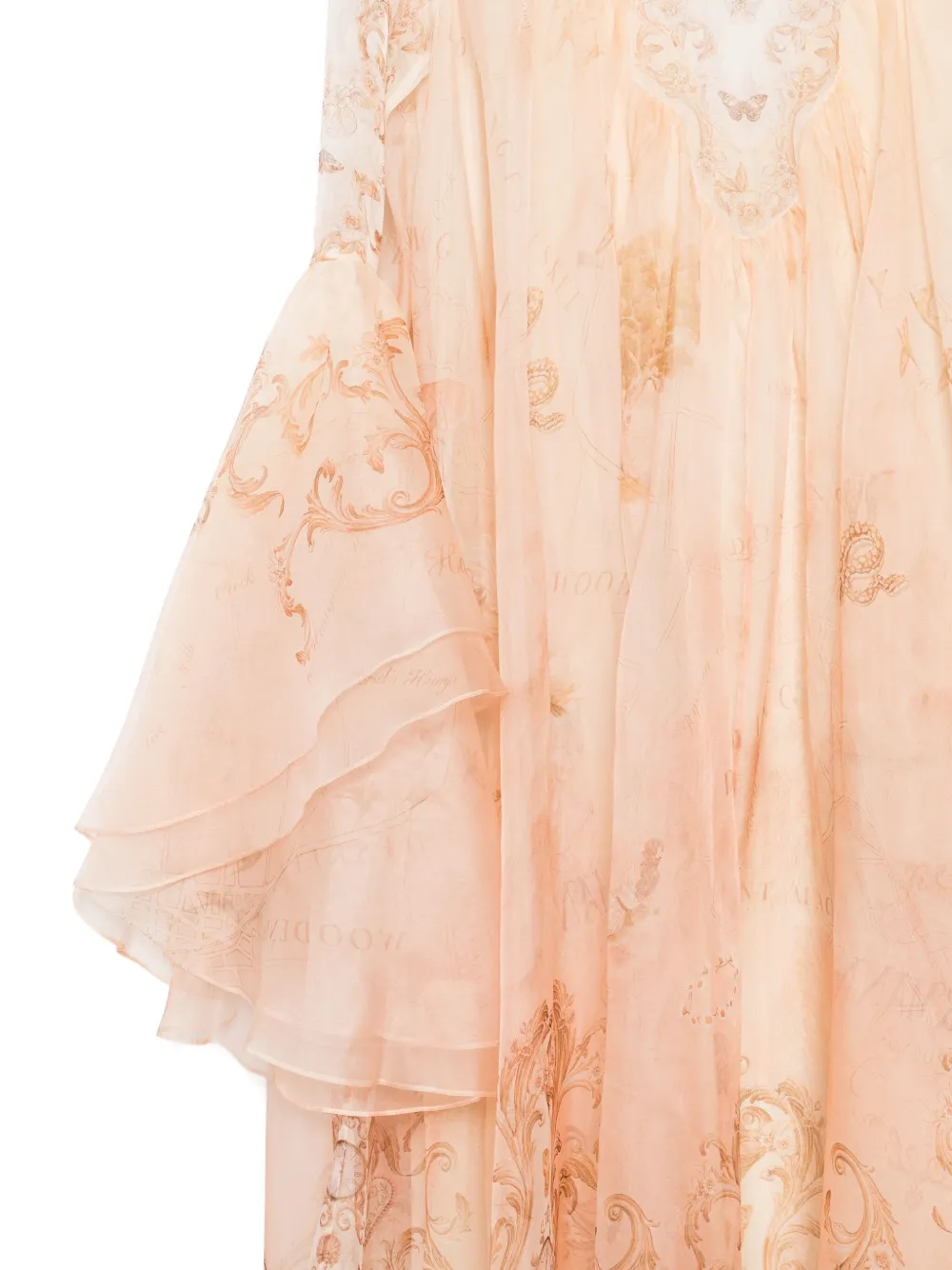 ZIMMERMANN Hypnotic maxi-jurk Roze