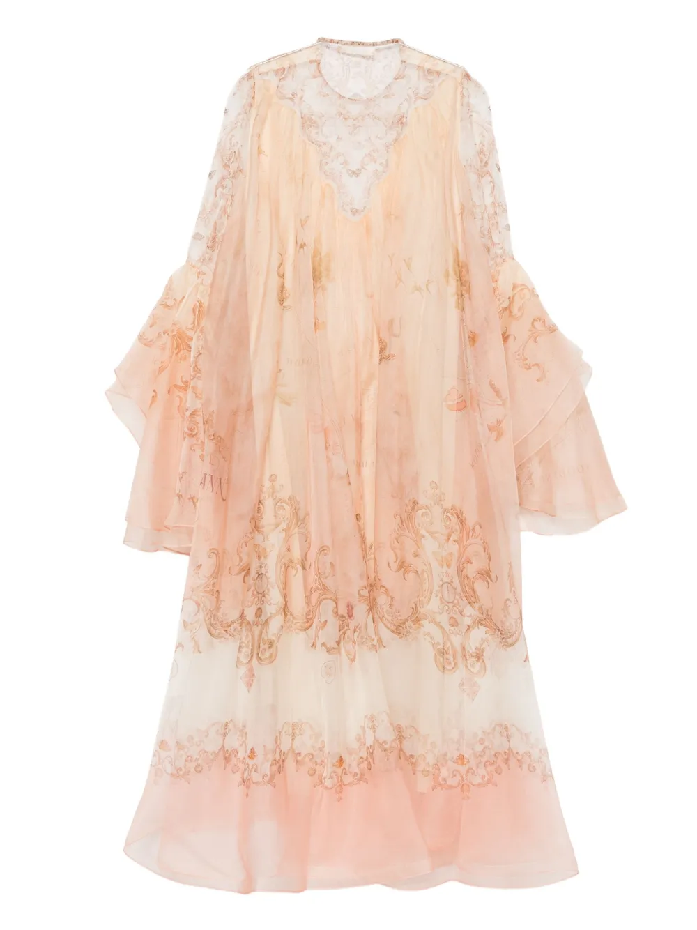ZIMMERMANN Hypnotic maxi-jurk - Roze