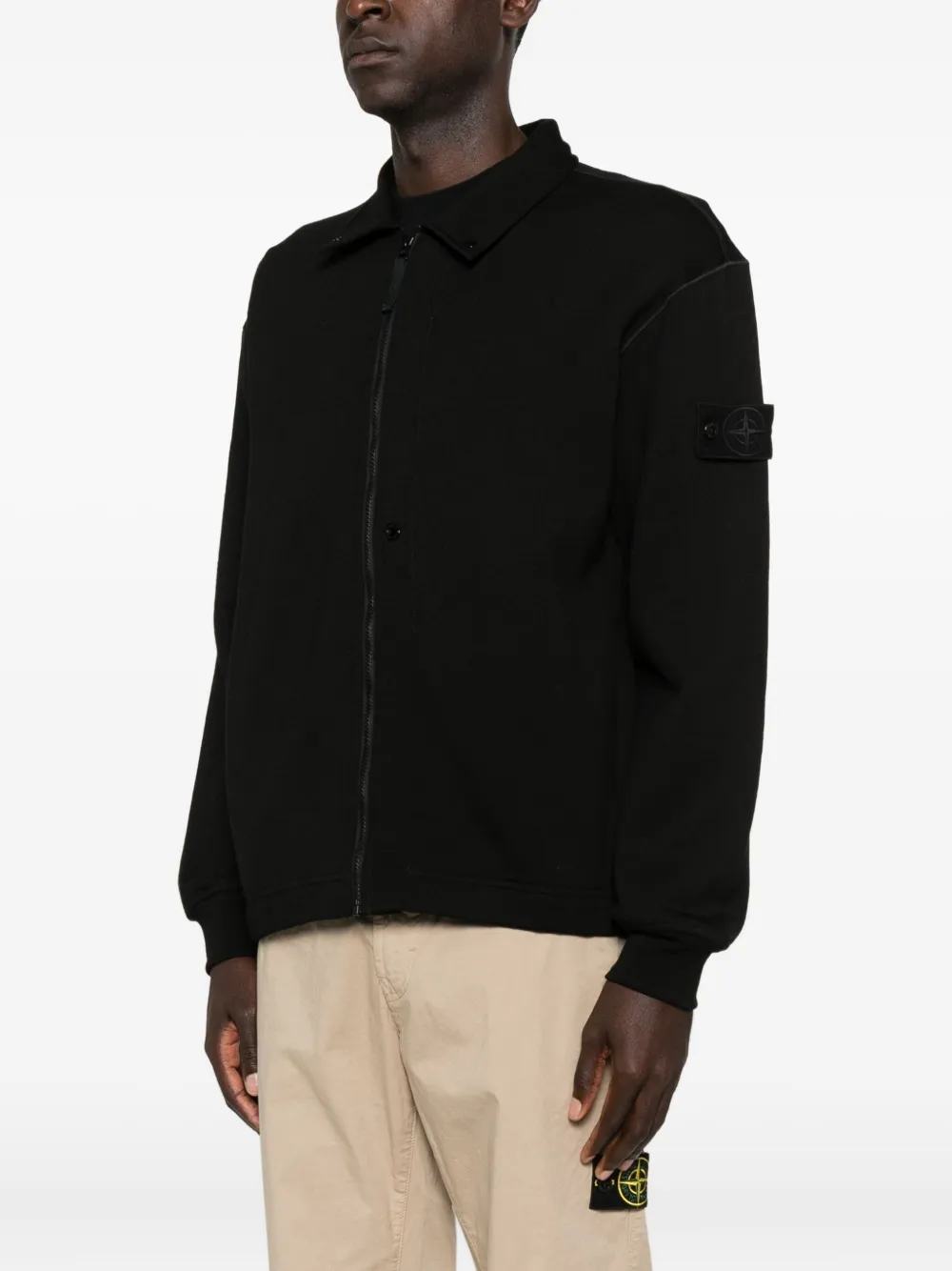 Stone Island Jack met ritssluiting Zwart