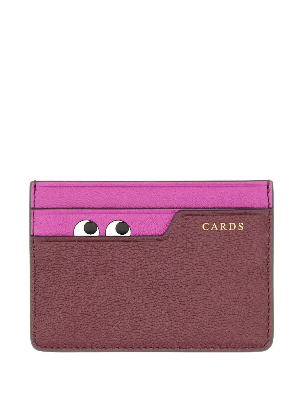 Anya Hindmarch Peeping Eyes bow card holder - Paars