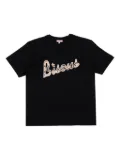 Bisous Skateboards snake-embellished logo T-shirt - Black