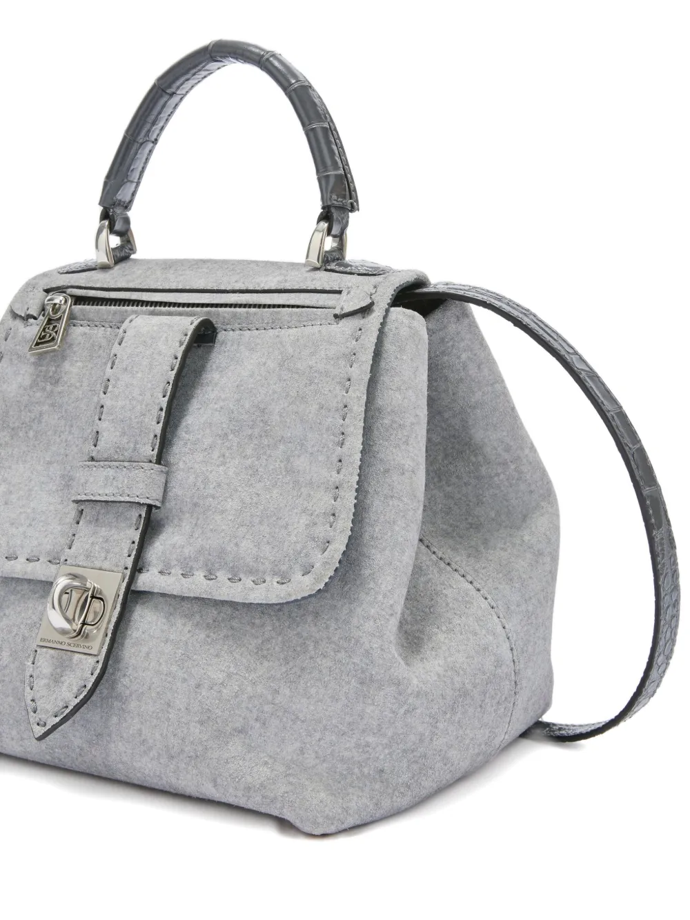 Ermanno Scervino Liza Top-handle Tote Bag In Gray