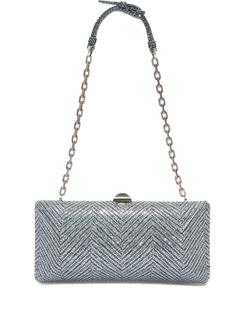 Ermanno Scervino Rose embellished clutch bag | Blue | Image 1