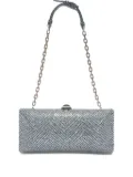 Ermanno Scervino Rose embellished clutch bag - Blue