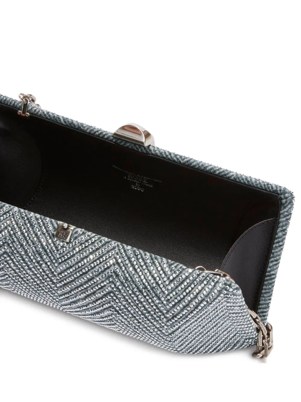 Ermanno Scervino Rose verfraaide clutch Blauw