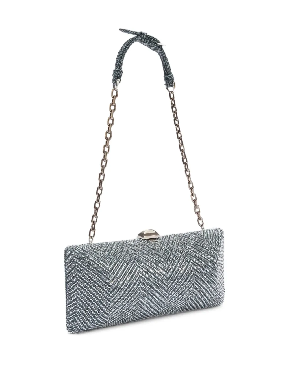 Ermanno Scervino Rose verfraaide clutch Blauw