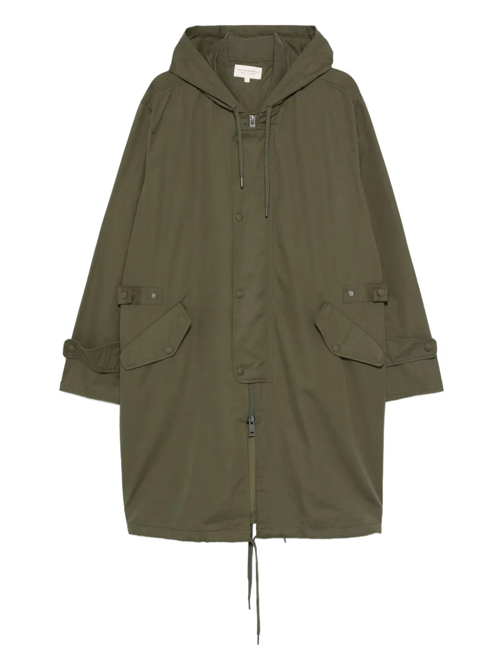 Officine Generale Bradley hooded drawstring coat | Green | Image 1