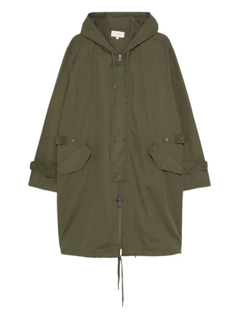 Officine Generale Bradley hooded drawstring coat