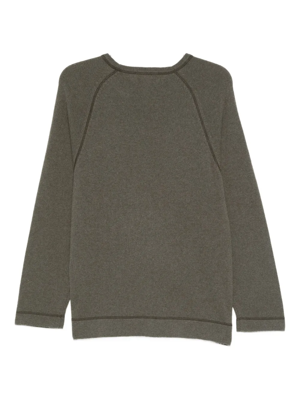 Officine Generale Trui met ronde hals en raglan mouwen - Groen