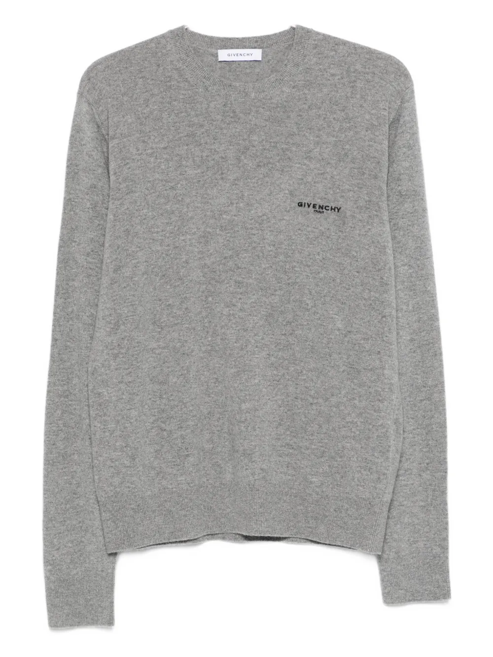 Givenchy Logo Crew-neck Sweater In Gray
