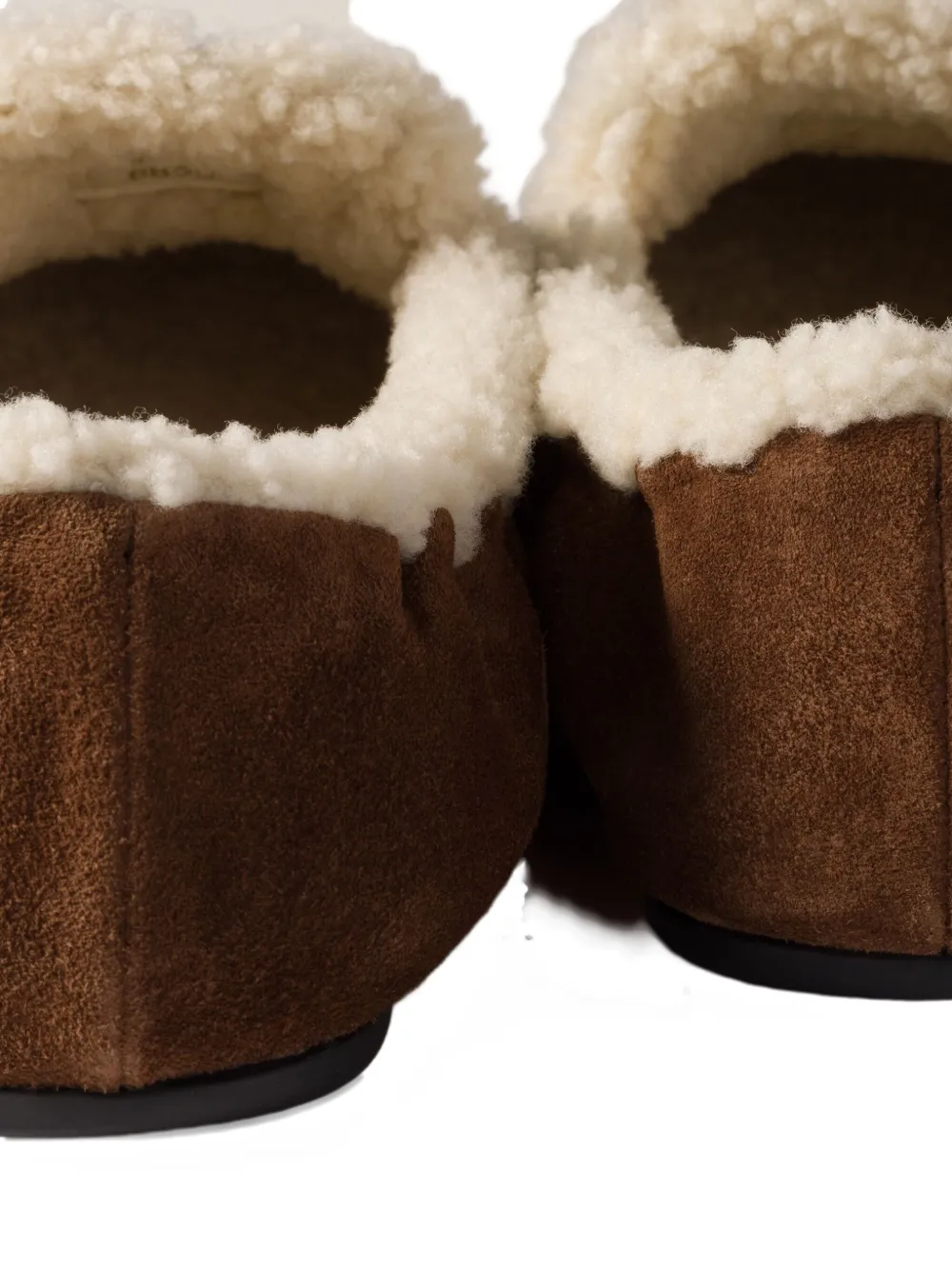Miu Miu Logo-detail Suede Loafers In Multi