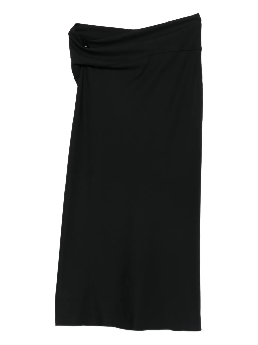 Alberta Ferretti draped-detail midi skirt | Black | Image 1