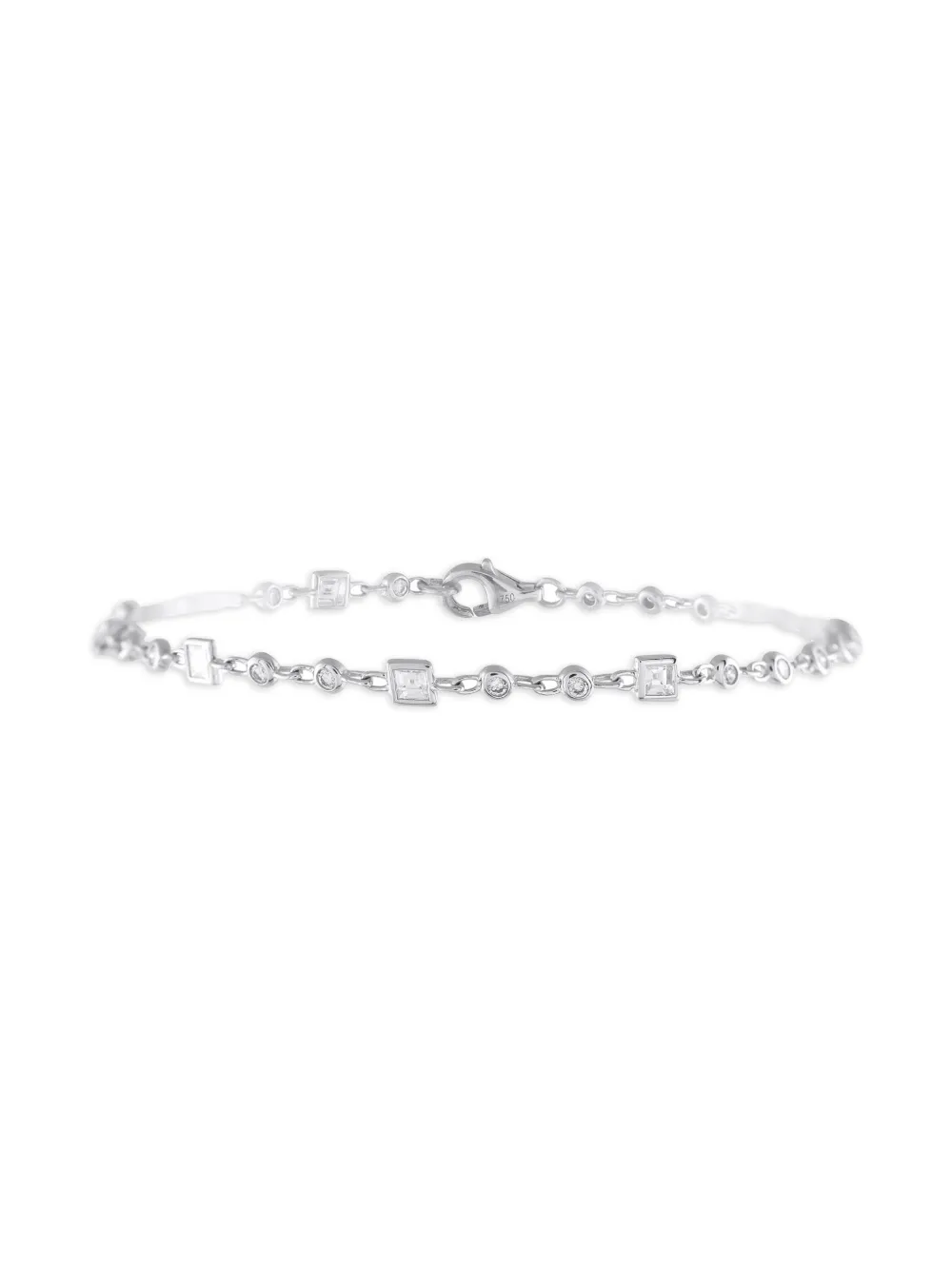 LB Exclusive 18K white gold diamond bracelet - シルバートーン LB Exclusive 18K white gold diamond bracelet - シルバートーン