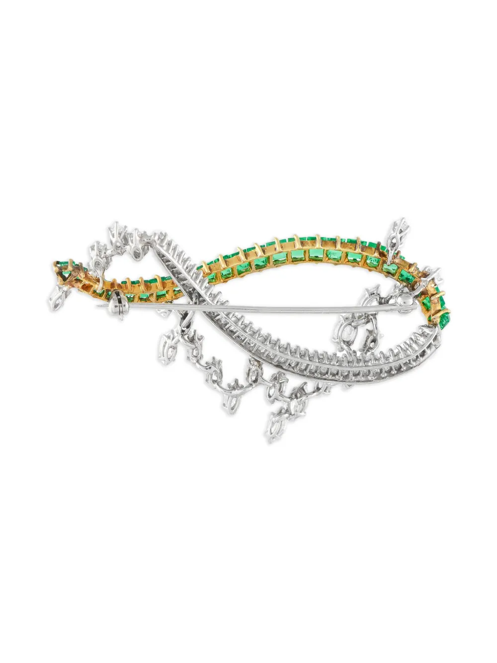 LB Exclusive 18kt yellow gold Emerald brooch | Pre-Owned | Image 2