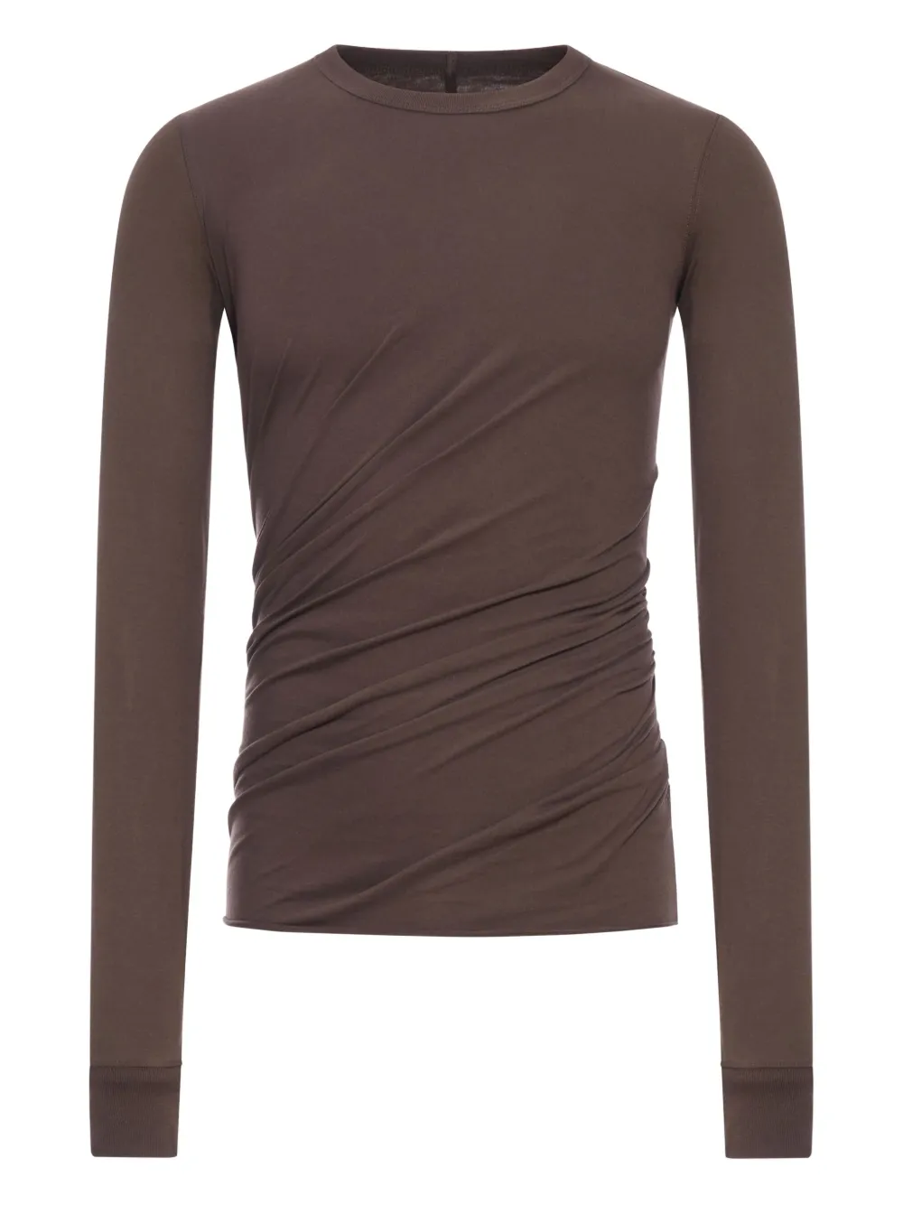 Rick Owens long-sleeve cotton T-shirt - ブラウン Rick Owens long-sleeve cotton T-shirt - ブラウン